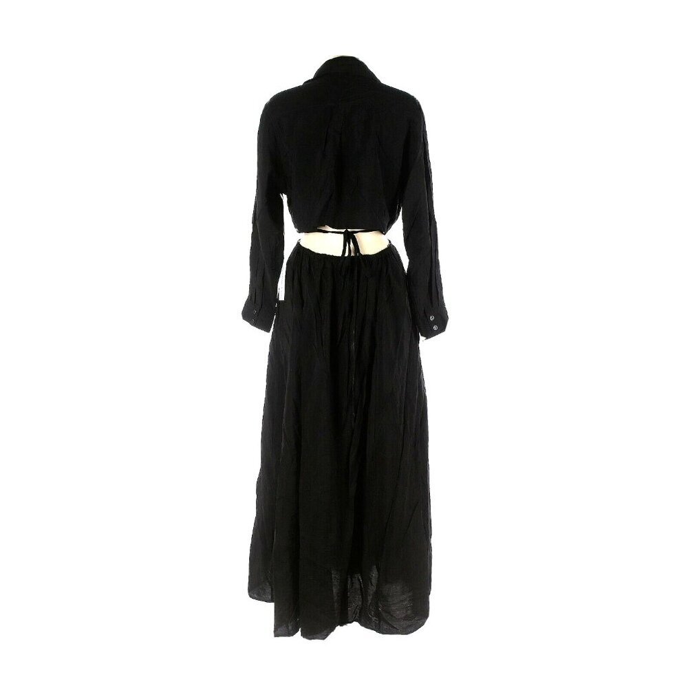 NWT Young Fabulous & Broke YFB Derby in Black V-neck Cutout Maxi Dress M - Picture 5 of 8